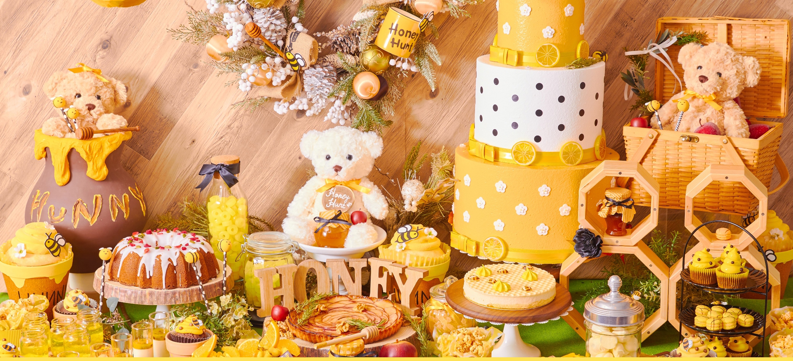 【桜木町】はちみつスイーツが30種類食べ放題♡『夢見るハニーハント~森の中のスイーツタイム~』