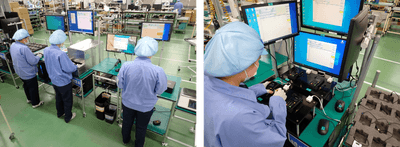 【Incredist Premium lll テスト量産の様子／岩崎通信機福島工場内】