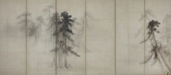 国宝 松林図屏風(右隻)
