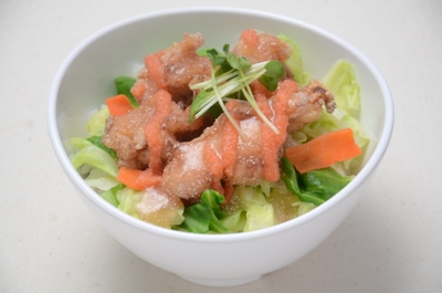 「明太チキン丼」