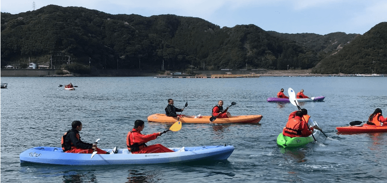 令和2年度(2020年度)のシーカヤック体験の様子