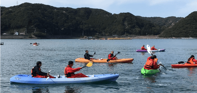 令和2年度（2020年度）のシーカヤック体験の様子