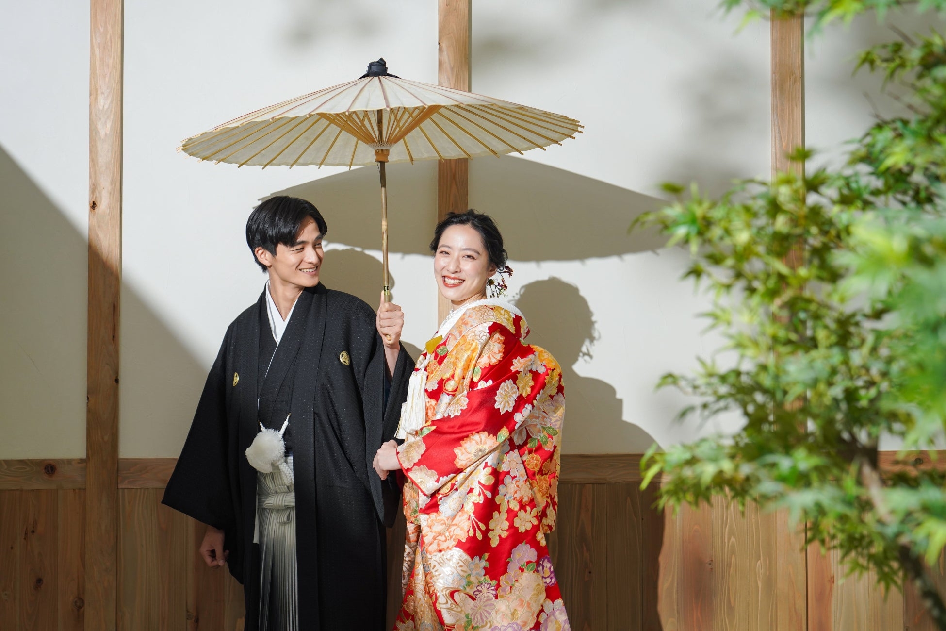 撮影例:屋内庭園スタジオ