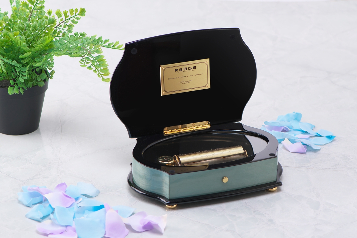REUGE ヴィンテージオルゴール収納箱 スイス製 REUGE ヴィンテージオルゴール収納箱 スイス製 REUGE