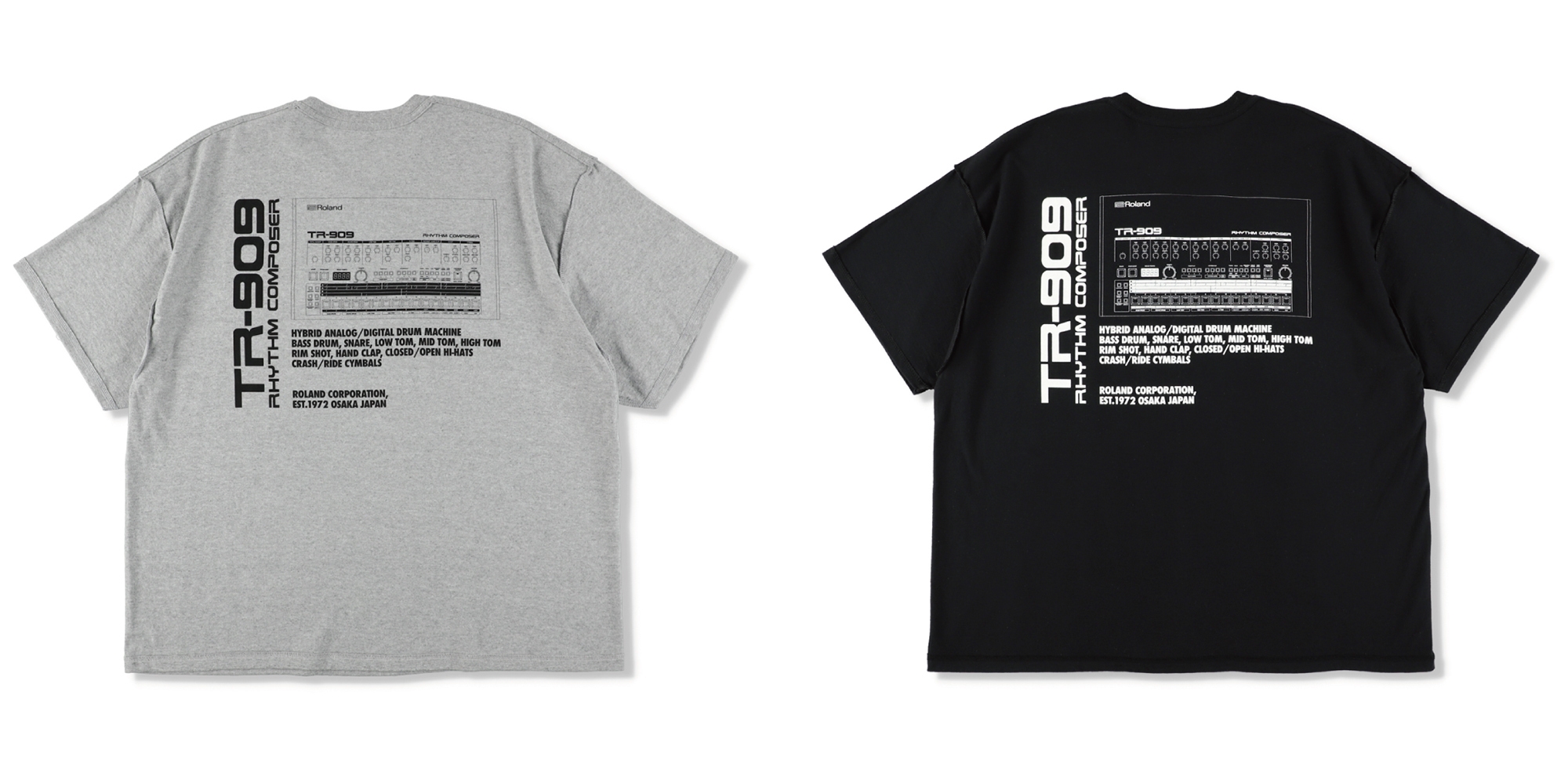 TR-909 T-SHIRT(ISNESS MUSICxROLAND)
