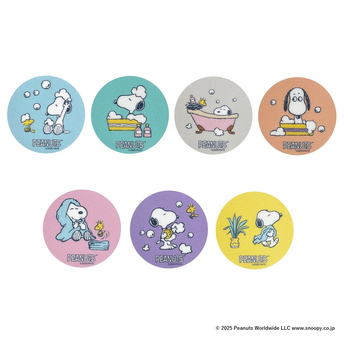 絵柄の異なる7枚のシート