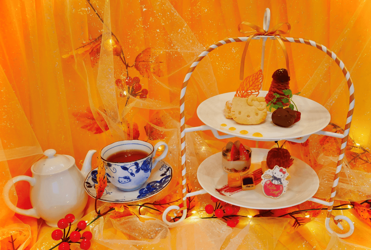 『AWAJI HELLO KITTY APPLE LAND ワクワク!Autumn Festival』 第2弾 ハローキティの新作アフターヌーンティー9月15日より開始