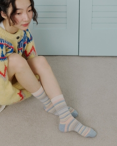 ジャガードソックス(23～27.5cm)：2,200円(税込)