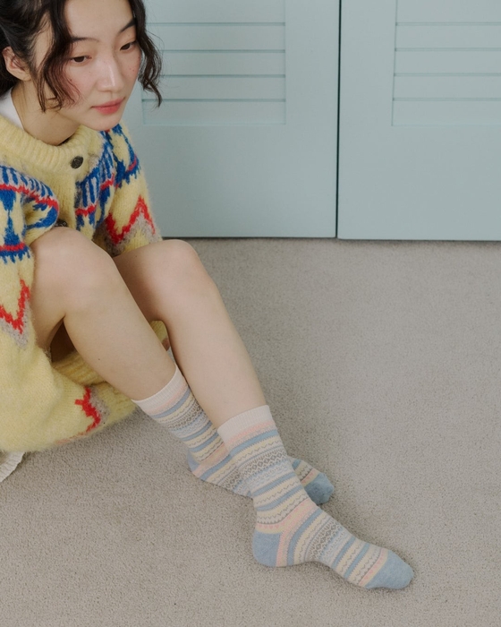 ジャガードソックス(23~27.5cm):2,200円(税込)