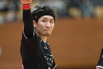 シュートを決めた後でしょうか。いい表情！