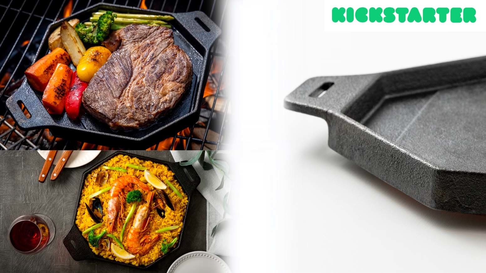 ソロキャンプで使いやすいコンパクトサイズの鋳物鉄板が登場 日本発売