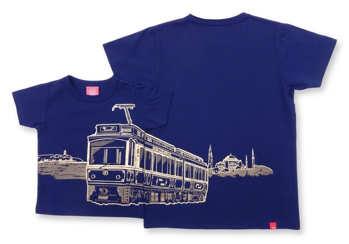 ファミリア 江ノ電コラボTシャツ ファミリア おはなしTシャツ 120 100