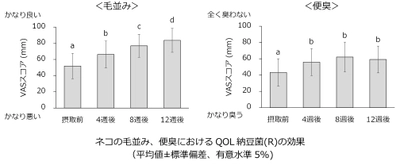 池田糖化工業が「QOL納豆菌(R)」に ネコの毛並み／便臭の改善効果があることを発表