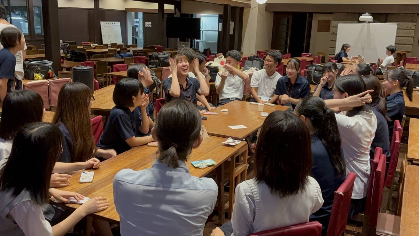 自由学園での交流会の様子