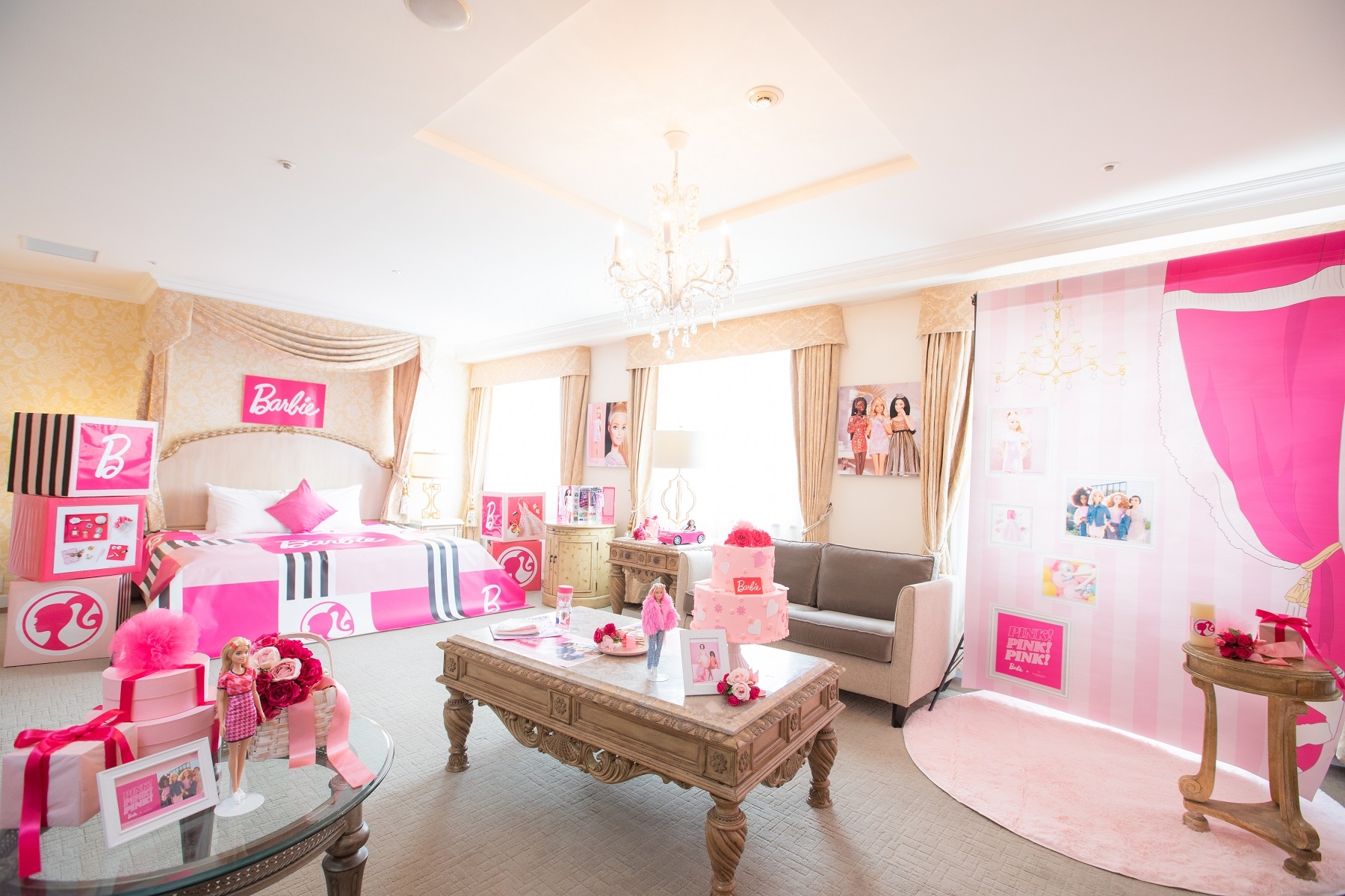 <八事>Barbieとコラボレーション デイユースコンセプトルーム!安心・安全に楽しめる!お部屋で可愛らしいスイーツを召し上がっていただけるプラン