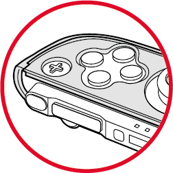 外れにくいフチ構造