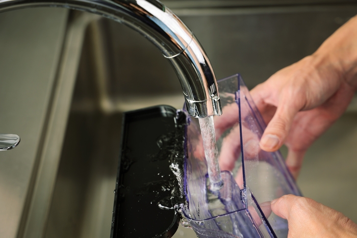 水洗いが可能なウォータータンク