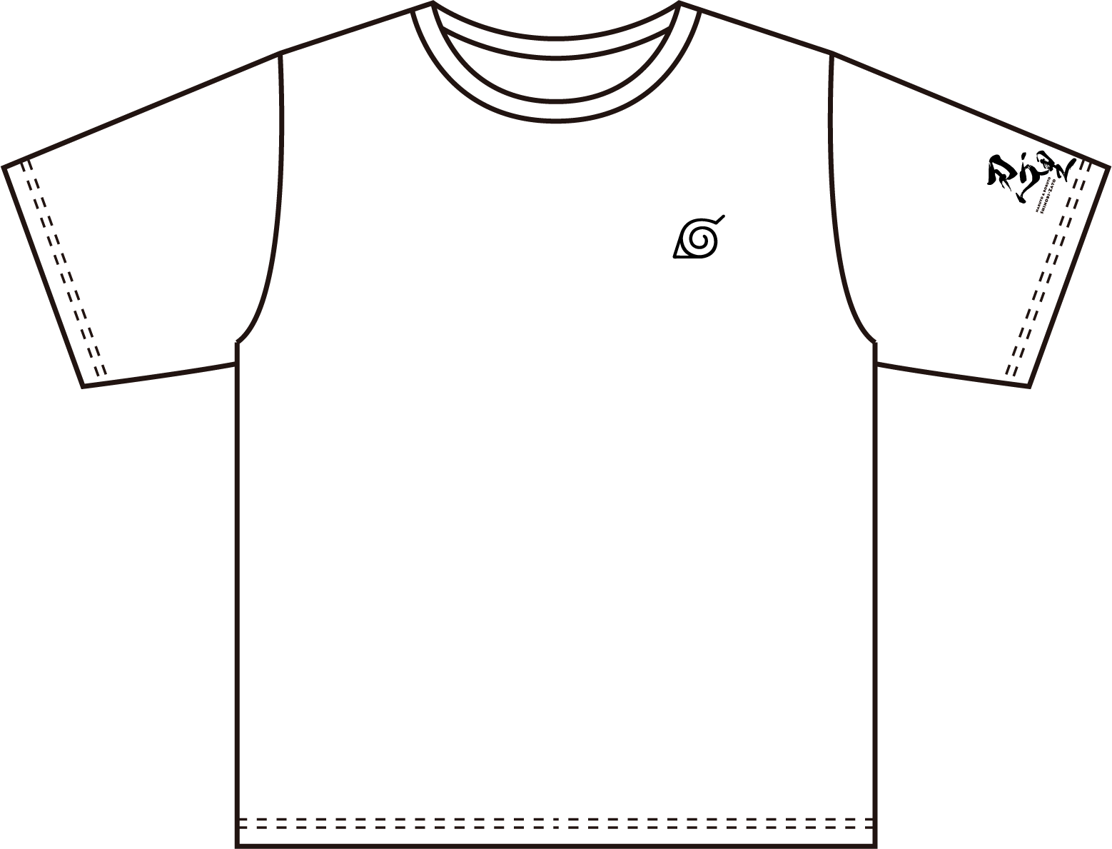 ▲SHINOBIZATO+ うずまき家紋Tシャツ