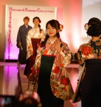 「はかま&きものコレクション」開催 空手世界大会銀メダルやダンス世界チャンピオンの学生も参加!