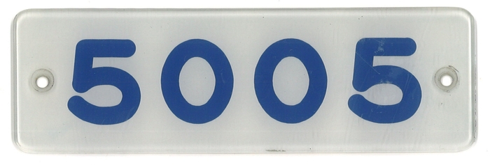 車両番号レプリカ5005