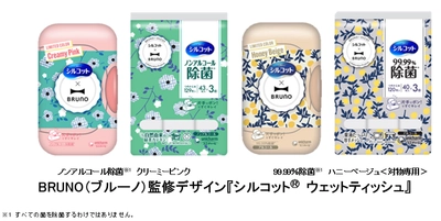 BRUNO監修デザインの 『シルコット(R) ウェットティッシュ』期間限定発売