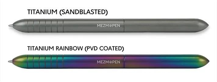 チタン製ペンは全2色