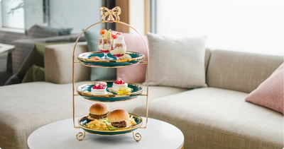 【長野・湯田中温泉】温泉付き個室でも楽しめる！　夏の贅沢アフタヌーンティー登場