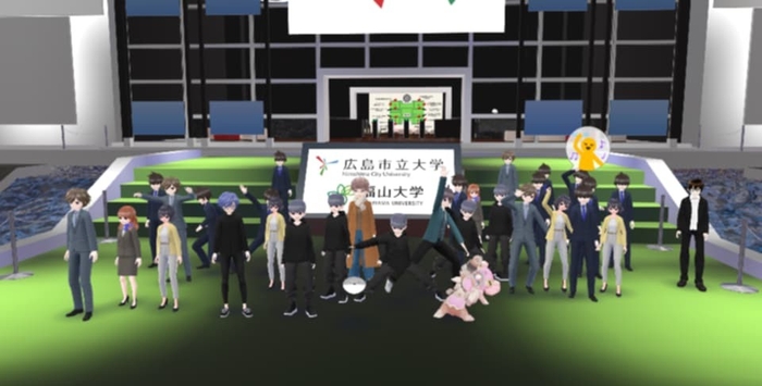 メタバース空間の1つ市大・福大ワールド