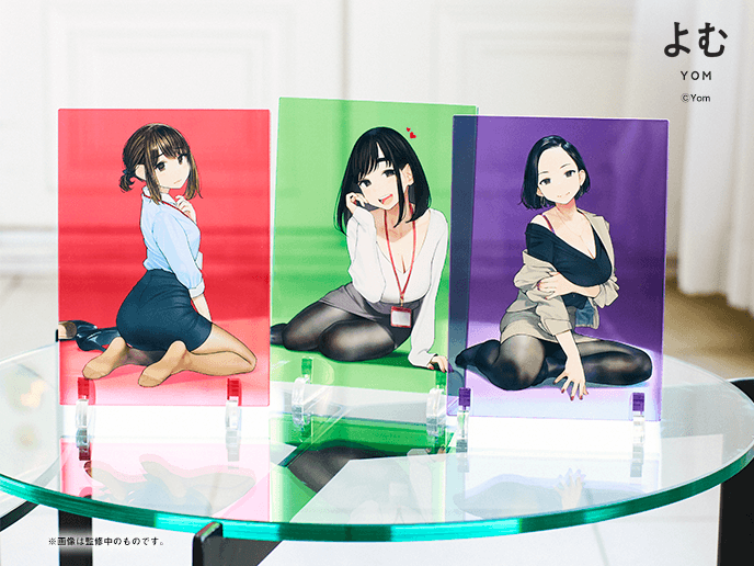 よむ　サイン入り複製原画　黒い服のキャラクター よむ サイン入り複製原画 黒い服のキャラクター よむ サイン入り