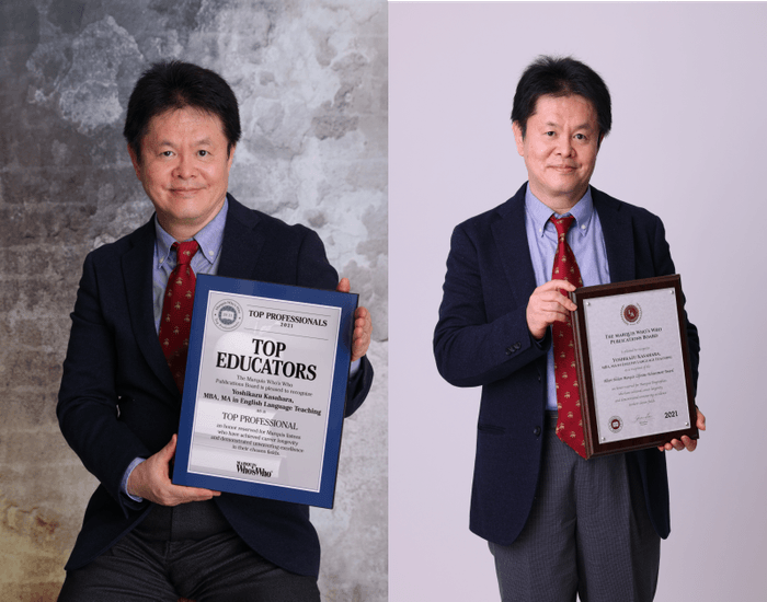 笠原 禎一 ニューヨークで、Top Educators AwardとAlbert Nelson Marquis Awardをダブル受賞