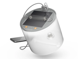 空気で膨らむソーラーライト「エムパワード」シリーズ　 大容量バッテリーと連続点灯50時間の新製品が3月下旬販売開始