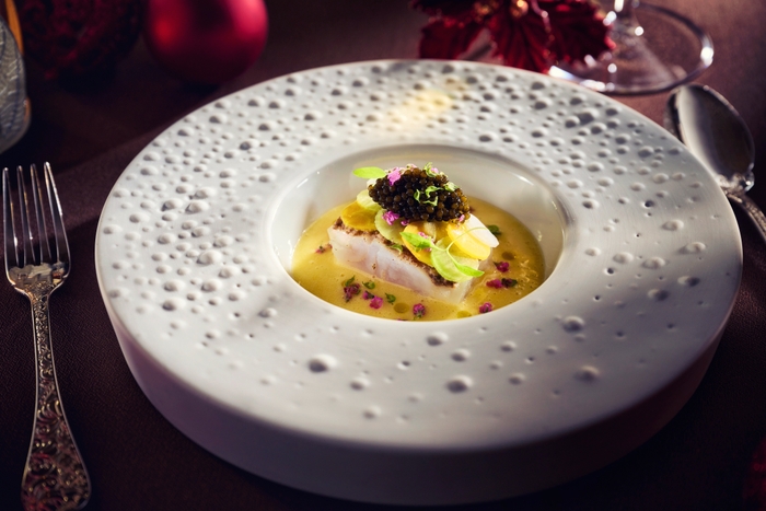 ▲鮃のヴァプール ヴァンジョンヌのソース