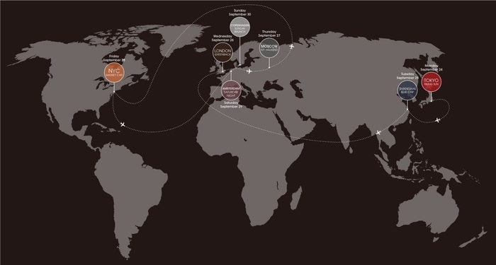 東京発コペンハーゲンまで7都市を巡る限定コレクション