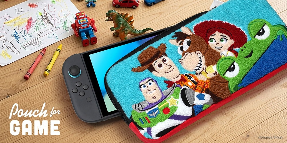 トイ・ストーリー新作！もこもこ刺繍のゲームポーチが8/20発売