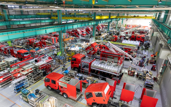 多種多様な消防車を製造