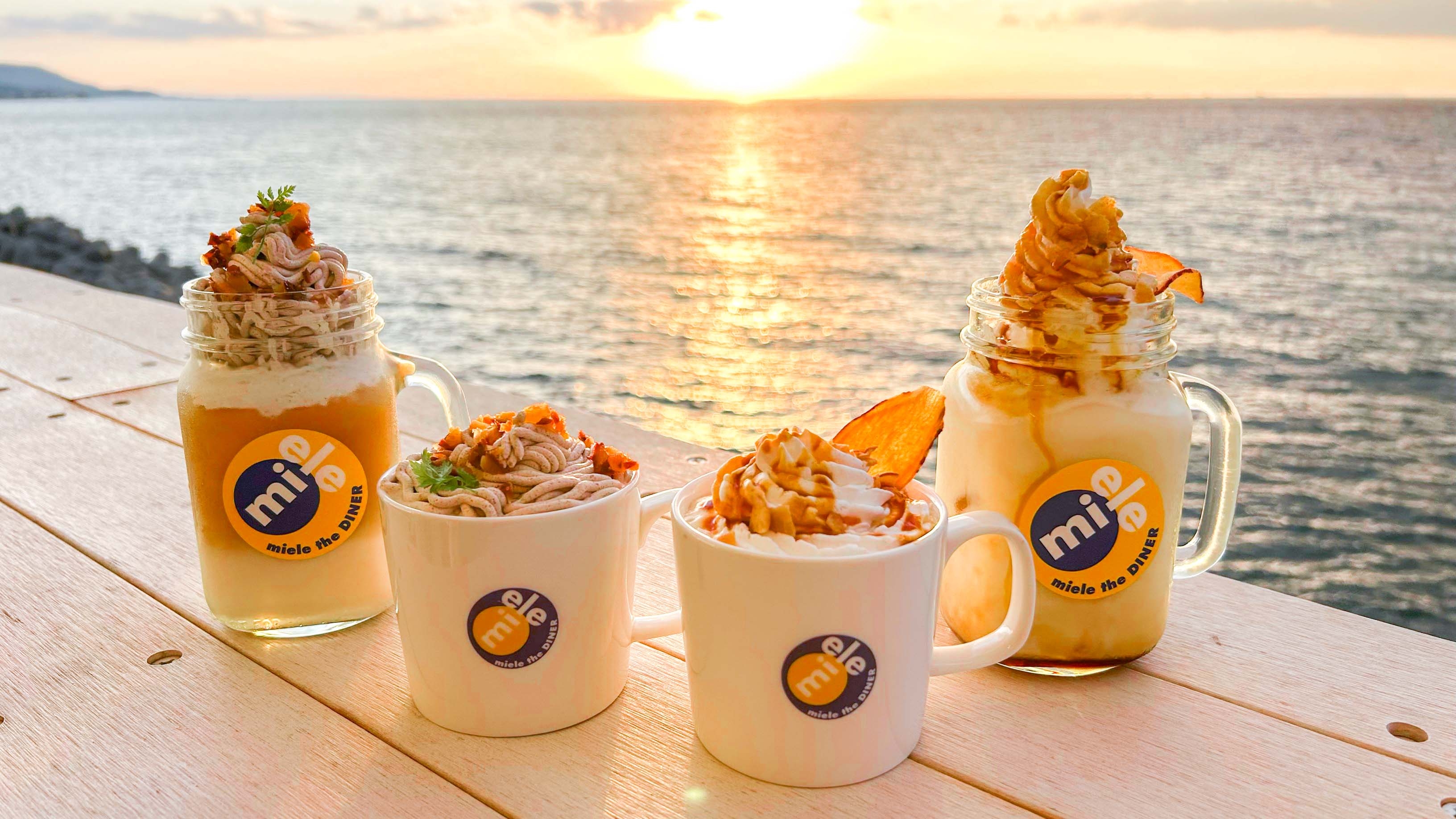 秋の味覚盛り沢山!淡路島西海岸 シーフードダイナー&カフェ 「ミエレ ザ ダイナー」 さつまいもや栗を使った季節限定ドリンクを10月16日より提供開始