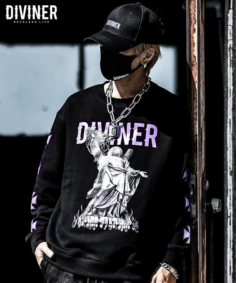 Judgment Sweat Shirt (ブラック×パープル