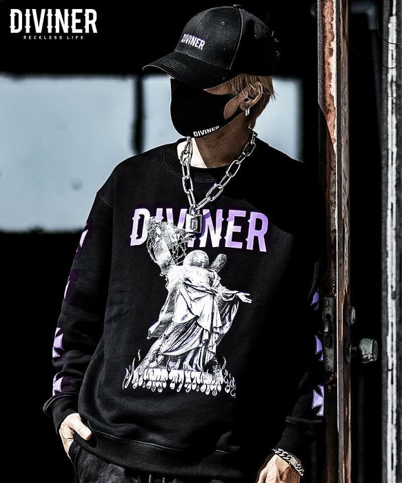 Judgment Sweat Shirt (ブラック×パープル