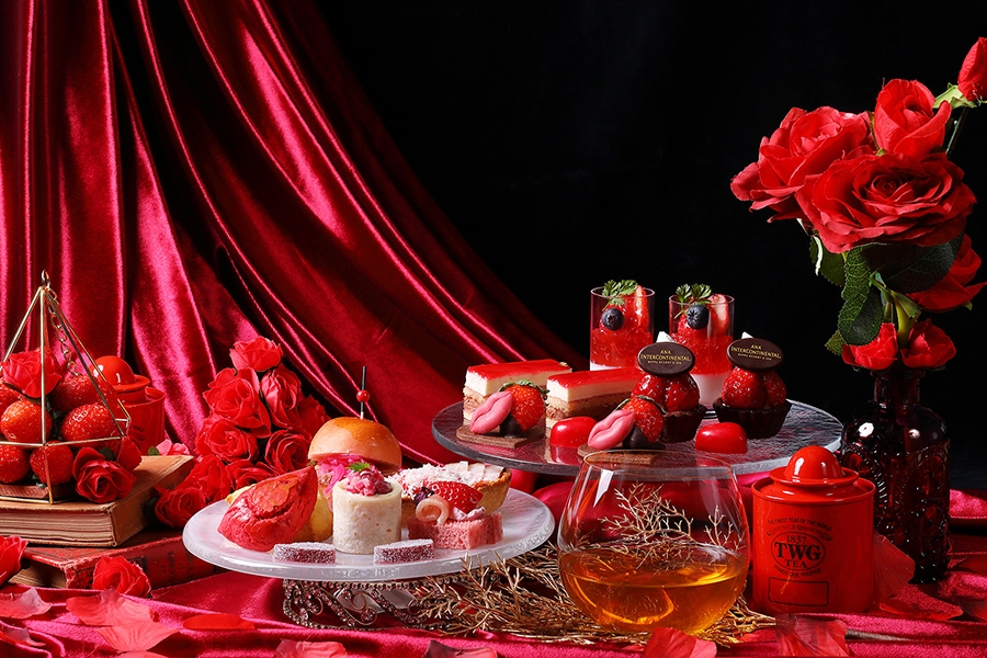 季節のアフタヌーンティー「エレガントルージュ」(イメージ)