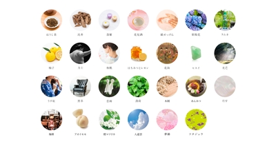 J-Scent Fragrance Collection（上記画像は陽茉莉の香りを除く）