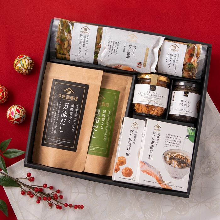 人気のだしとごはんのお供とだし茶漬けギフト:5,600 円(税込・送料無料)