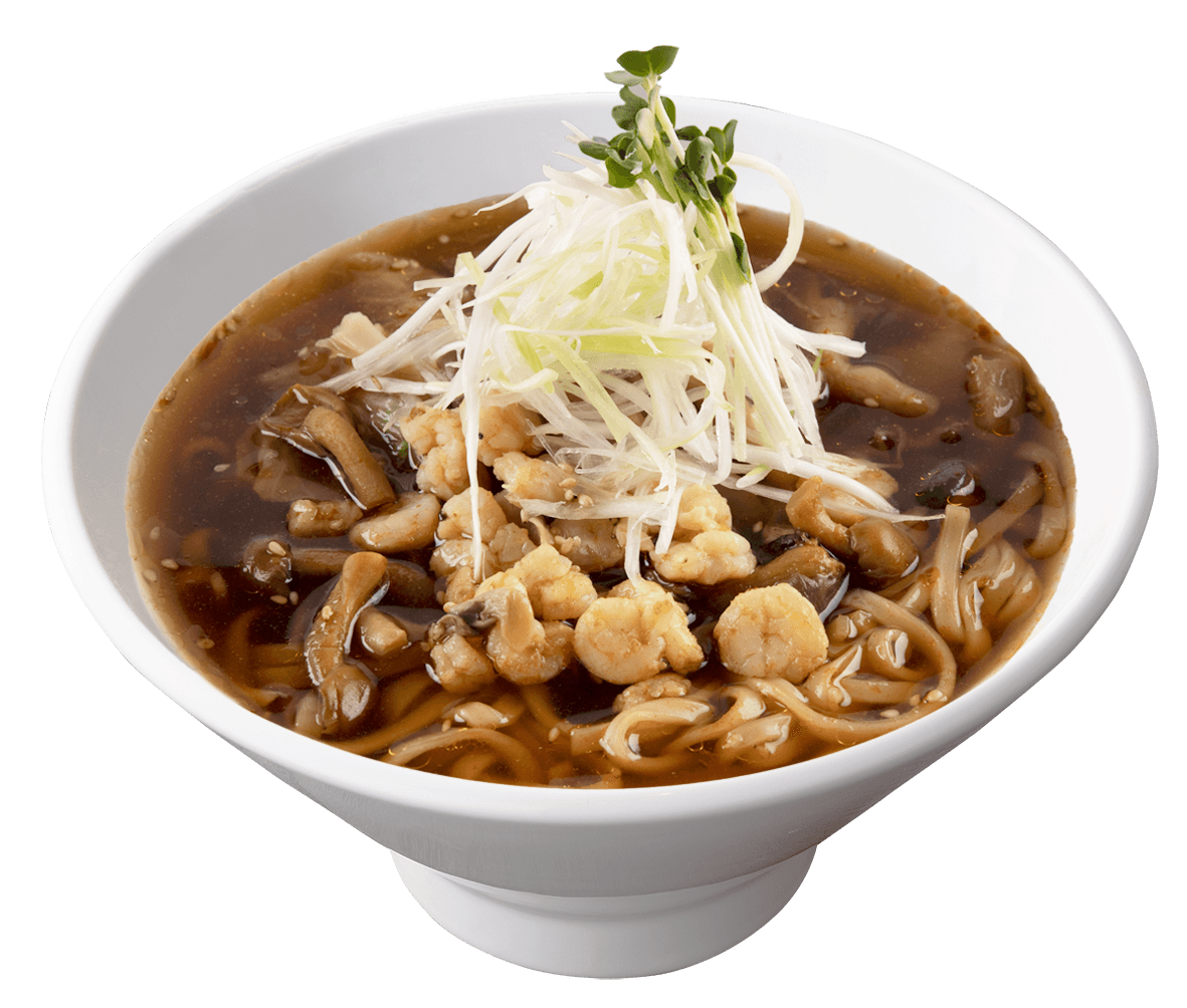 海老ときのこの台湾湯麺