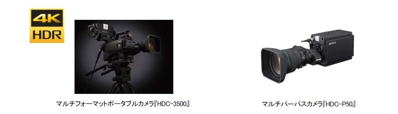 世界初※1グローバルシャッター機能を搭載した2/3 型3 板式4K イメージ