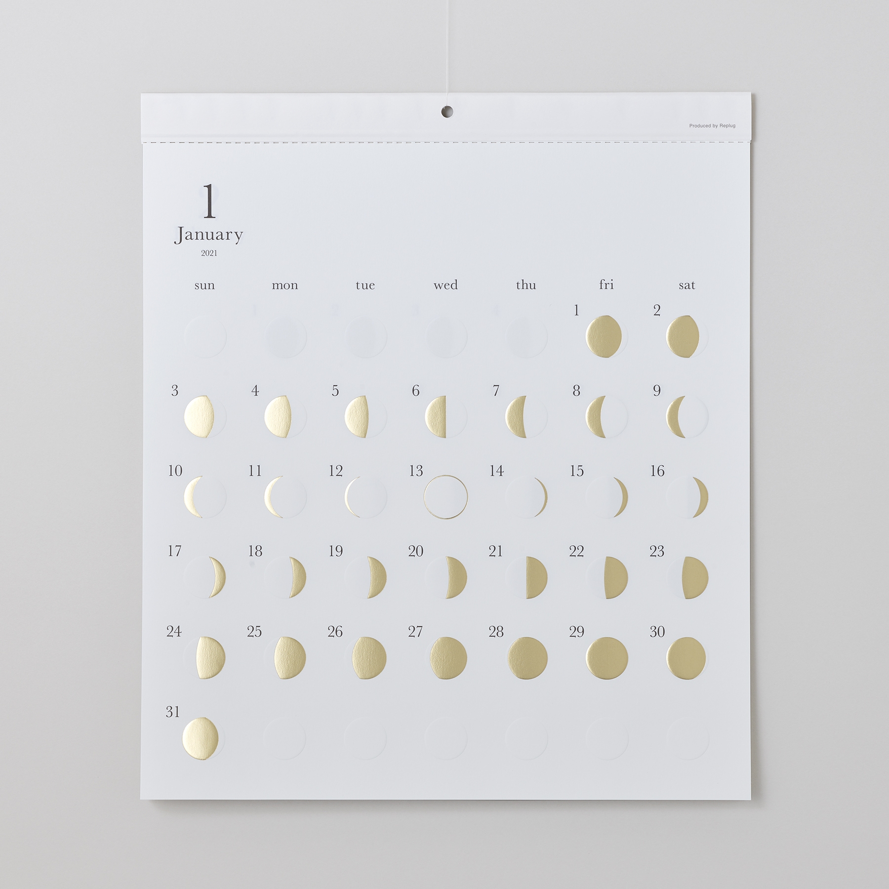 【リプラグ】月の満ち欠けカレンダー 『ミチル kira』