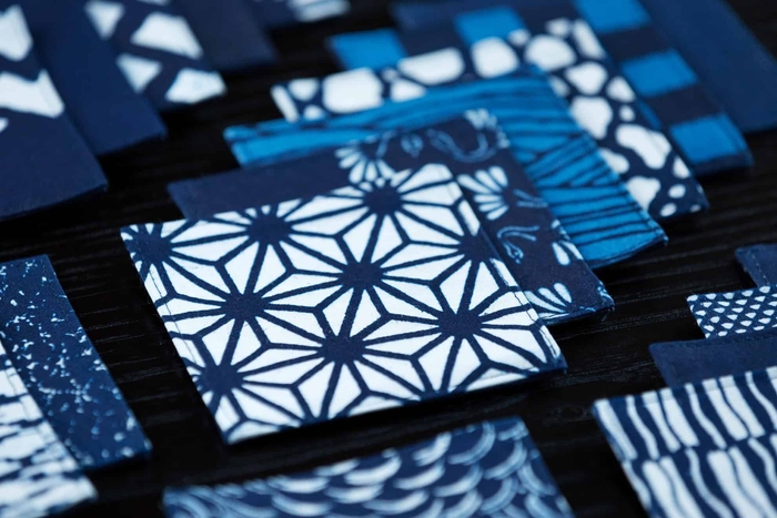 黒羽藍染のコースター