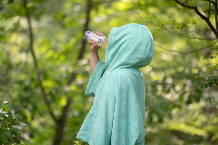 サウナ後に一気にゴクゴク