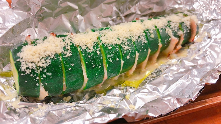 ズッキーニのホイル包み焼き