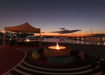 サンセットの景色を眺めて