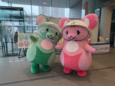 着ぐるみ（ム電チュー君＆地チュー花ちゃん）