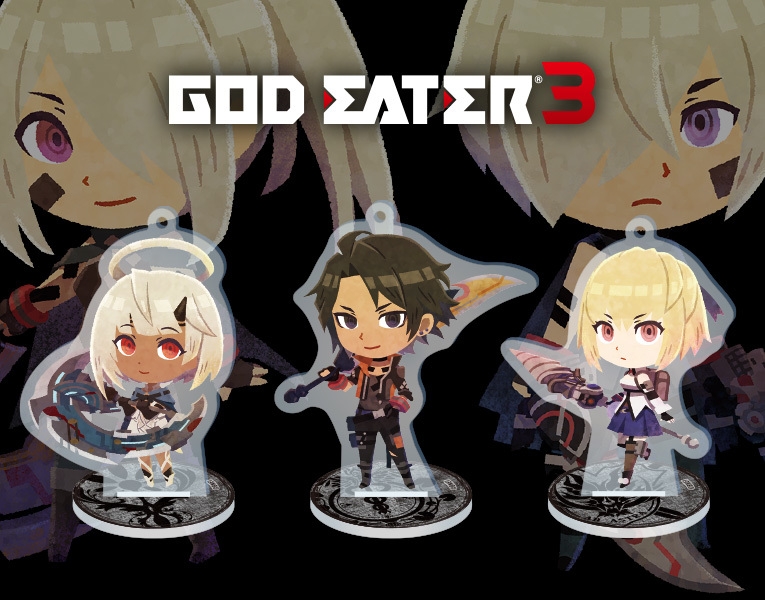 GOD EATER　ゴッドイーター 3　9th アクリルスタンド GOD EATER 3』よりSDイラストを使用したアクリルスタンドが登場